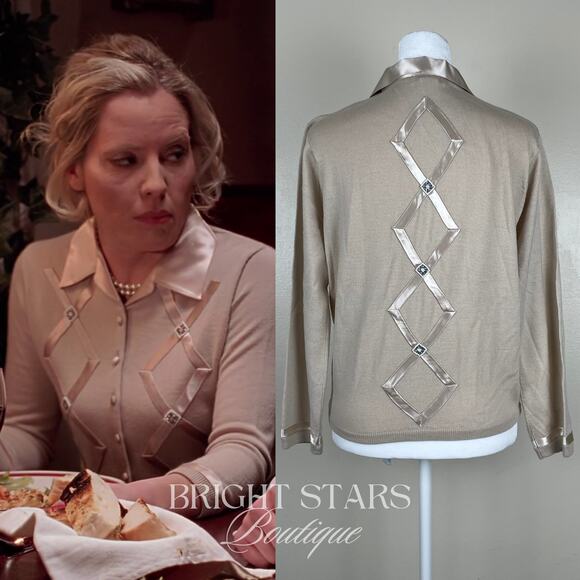 Rare Cardigan ASO Anya Buffy the Vampire Slayer Wool Silk Blend Classic - Picture 2 of 13